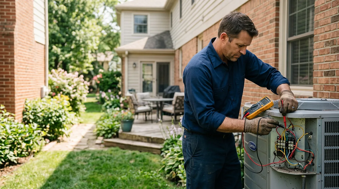 HVAC technician working near Doral, FL